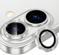 for iPhone 16/16 Plus Camera Lens Protector Bling Individual Metal Glitter Ring by Xfilm