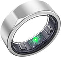 SEEKZERO Smart Ring for Women Men, Titanium Fitness Ring with Heart Rate, Stress & Sleep Monitoring,Step & Calorie Counter, 5ATM Waterproof for iPhone and Android,No Subscription Fee(Silver, 12)