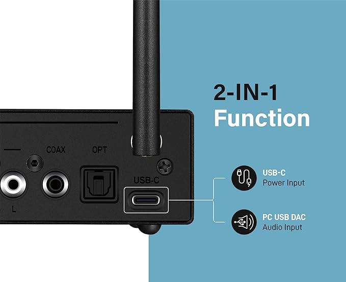 blafili B3 Professional XLR Bluetooth v5.1 Music Receiver, LDAC & aptX HD Streamer, Built-in ESS DAC, Analog RCA, Digital Optical and COAXIAL Outputs, for Audio Mixer, DJ Speakers & PA System