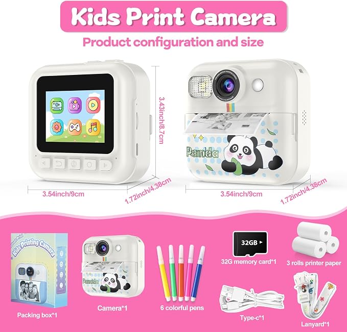 Kids Camera Instant Print, Christmas Birthday Gifts - Image 6