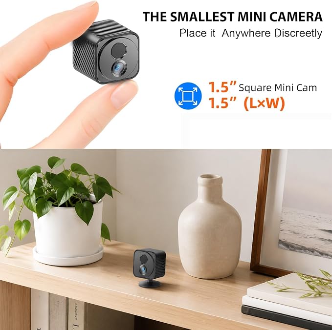 Mini Camera, 1080P Wireless Indoor Camera - Image 2
