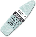 COTTY HOME Extra Thick Ironing Board Covers with Pad Standard Size 15x54, Heat Reflective Full Scorch Resistant Padding, Snug Fit Non-Slip Nose Pocket Fastener Straps Elastic Edges, Green Floral