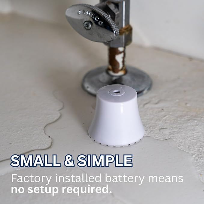 Flood Buzz Small Water Leak Alarm 12-Pack | Ready to Use Right Out of The Box, No Setup Required