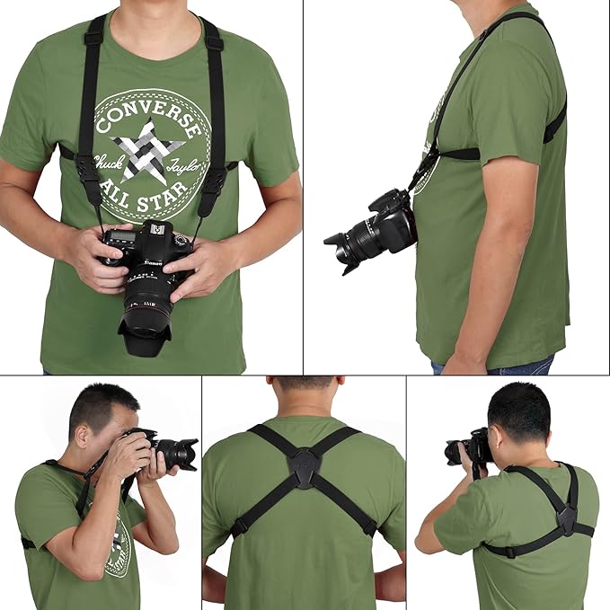 Vigorport Camera Harness Strap, Cross Shoulder Quick Release Straps - Image 2