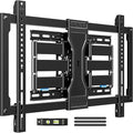 MOUNTUP Ultra Slim TV Wall Mount for Most 37-90 inch TVs, 1.1" Thin Low Profile Full Motion TV Mount Bracket, Dual Swivel Articulating Arms with Tilt, Fits 16" Studs, Max VESA 600x400mm Holds 132lbs