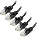 Cable Matters 10Gbps 5-Pack Snagless Short Cat 6 Ethernet Cable - 3ft by CableMatters