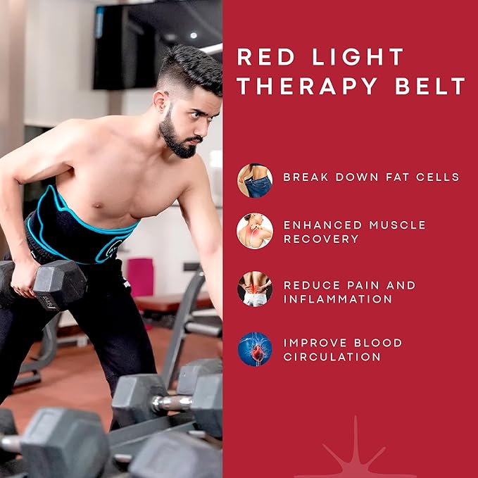 Red Light Therapy for Body – Infrared Heating Pad with 105 LEDs – FSA HSA Eligible Wearable Red Light Therapy Belt for Relaxation, Recovery & Comfort – Infrared Light Therapy Device,