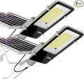 LYKENTOR Solar Lights Outdoor Waterproof IP65: 2 Pack 10000mAH Solar Street Light, Dusk to Dawn Outdoor Solar Lights for Yard, Basketball Court, Parking Lot Lights Commercial with Remote Control