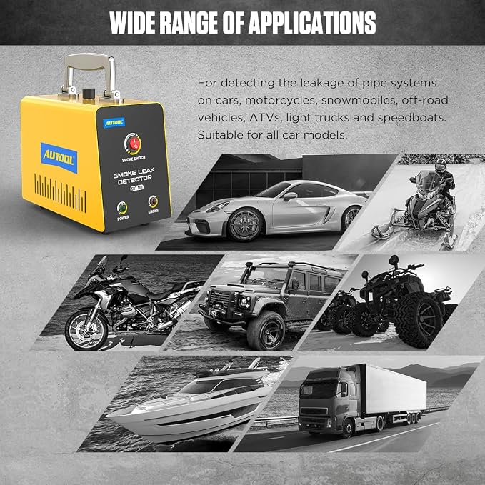 Automotive Smoke Machine Leak Detector, Evap Vacuum Smoke Diagnostic Tester - Image 2