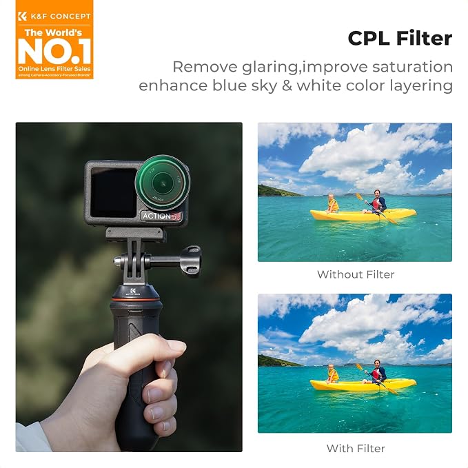 K&F CONCEPT Snap On PL & ND Filter Kit Compatible - Image 2