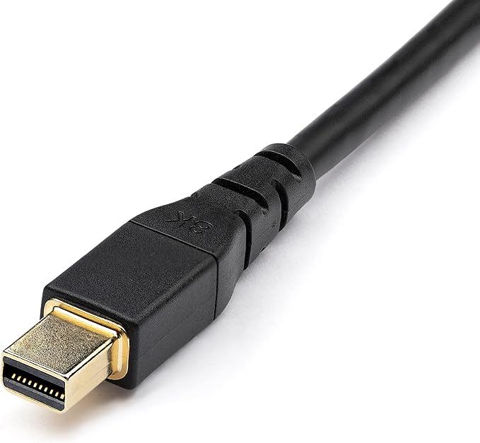 StarTech.com 3ft (1m) VESA Certified Mini DisplayPort to DisplayPort 1.4 Cable - 8K 60Hz HBR3 HDR - Super UHD mDP to DP 1.4 Cord - Slim (34 AWG) Ultra HD 4K 120Hz - Monitor/Video Cable (DP14MDPMM1MB)