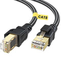 BUSOHE Cat 8 Ethernet Cable 10FT, High Speed 40Gbps 2000Mhz Braided Network by BUSOHE