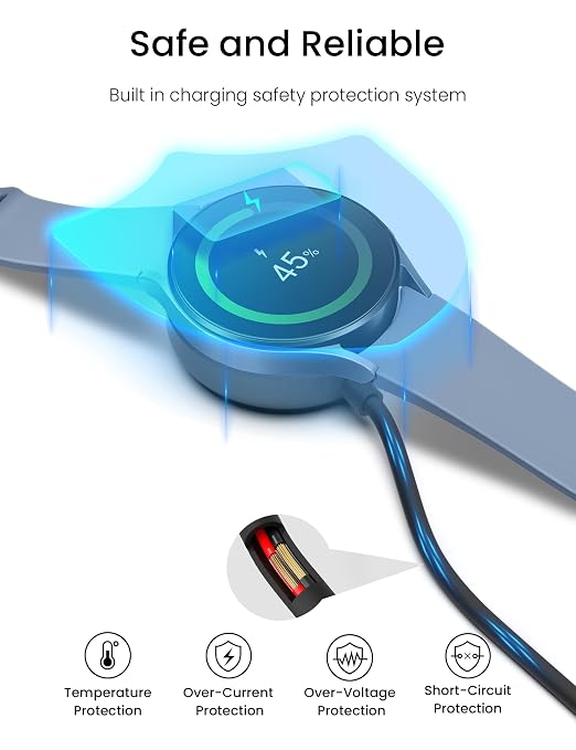 Sinoacc Charger for Samsung Galaxy Watch 7/6/6 Classic/5/5 Pro/4/4 - Image 3