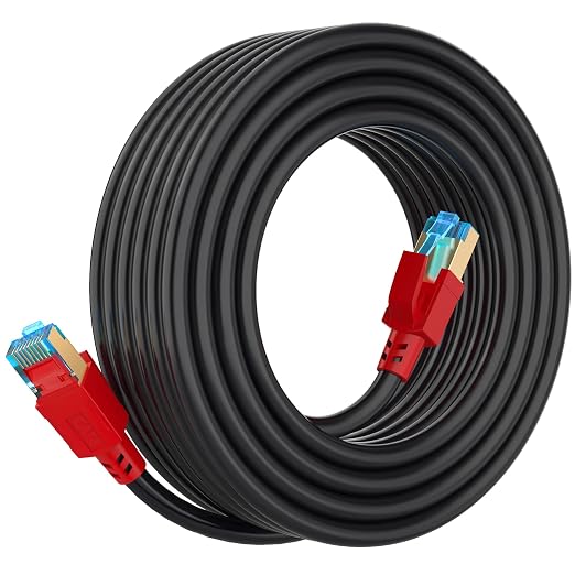 Cat 8 Ethernet Cable 60 FT, 26AWG 40Gbps 2000Mhz Ultra Speed Cat8 LAN Network by AOPOCKANTECHEthernetCables