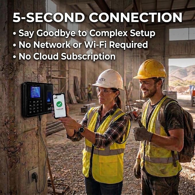 Time Clock System: App Control & 5s Fast Connection, Customizable Rules & 4 - Image 4