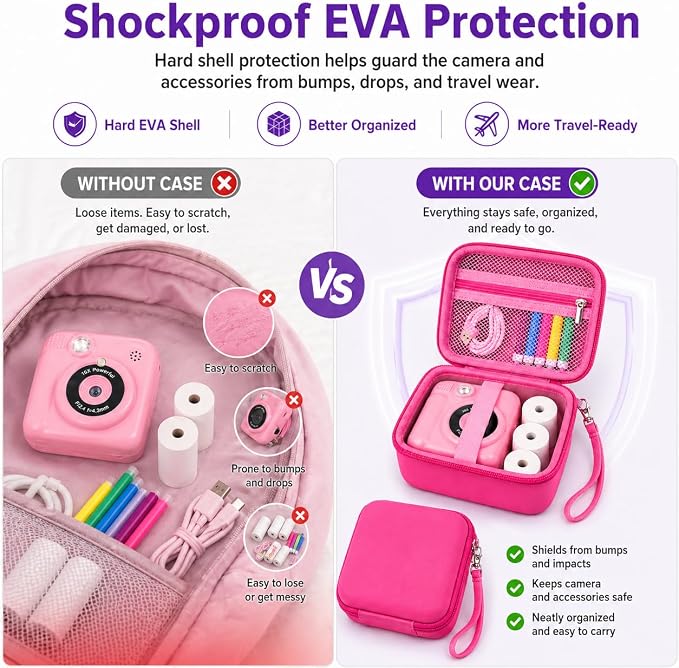 PAIYULE Kids Instant Print Camera Case Compatible - Image 3
