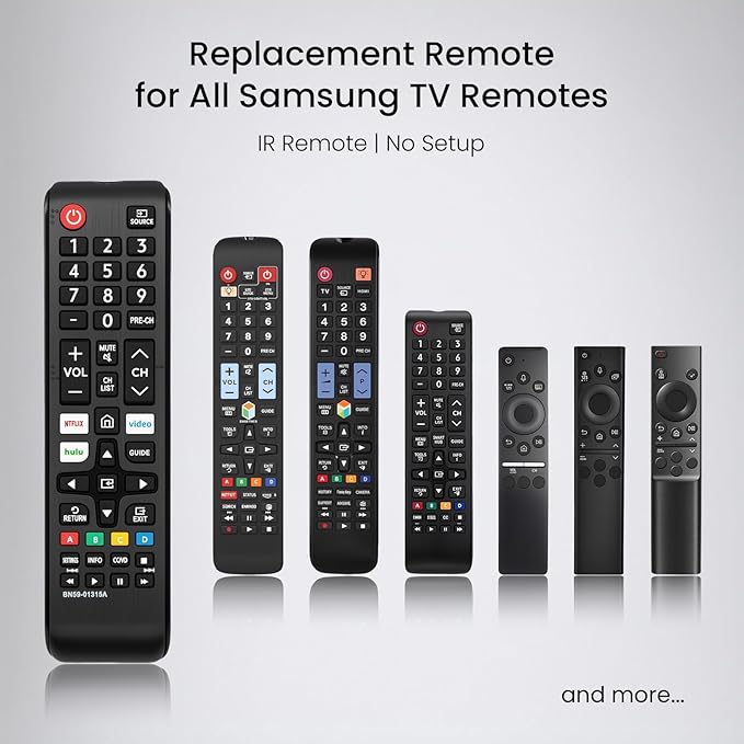 (Pack of 3) Replacement for Samsung TV Remote Control, Universal Compatible with All Samsung LCD LED HDTV 3D Smart TVs