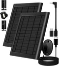 8W Solar Panel for Ring Camera, Spotlight Cam Battery, Includes Barrel Plug to by PUUQII