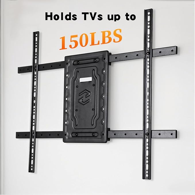 DYZJREL Full Motion TV Wall Mount for 32-65 Inch TVs, VESA Compatible, 100 lbs Weight Capacity, Adjustable Tilt & Swivel, Easy Centering & Quick Installation