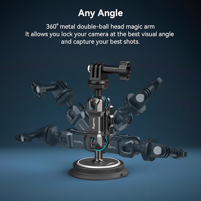 SMALLRIG Magnetic Mount for GoPro Hero 13/12/11, Powerful Camera Car Mount - Image 6
