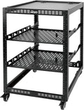 TECMOJO 16U Open Frame Network Rack by Tecmojo