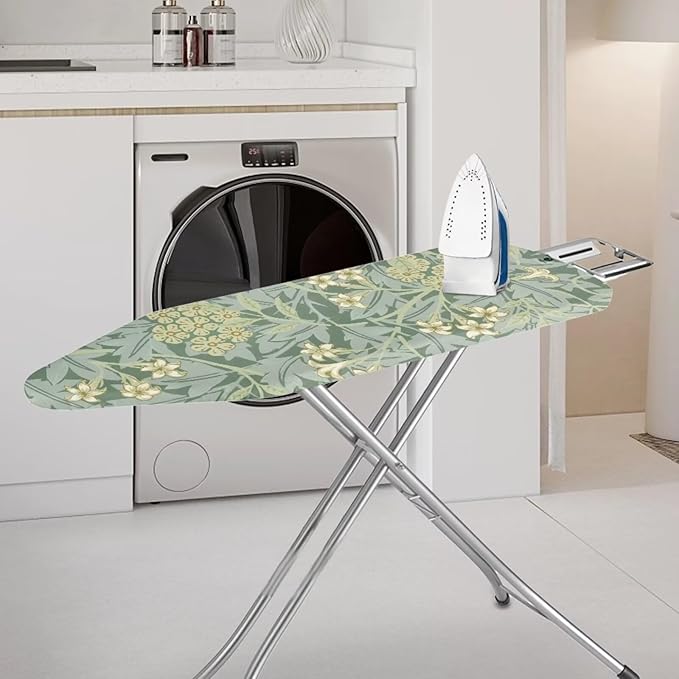ZCFYGDX 18x58 in Ironing Board Covers Easy to Install Resistant,Elastic Edge 3 Nylon Buckle Strap Fasteners Breathable & Wear-Resistant,Resist Scorch Staining Protective Cover William Morris Prints