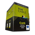 TRUE CABLE Cat6 Riser, 23AWG 4 Pair Solid Bare Copper, ETL Listed, Unshielded by trueCABLE