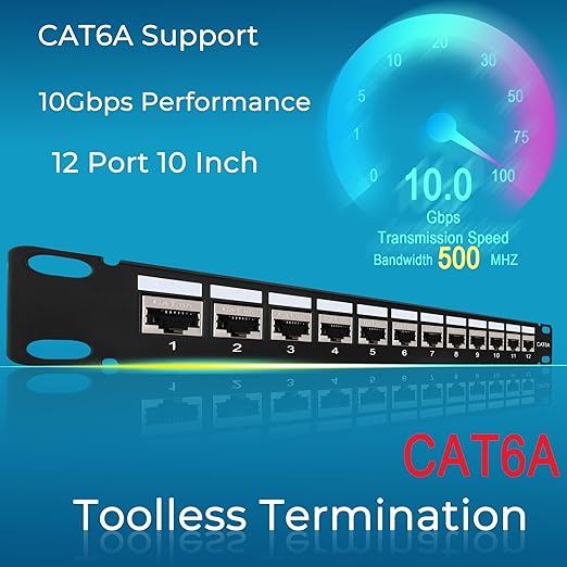 Rapink Mini 12 Port Cat6A Patch Panel - Image 4