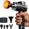 HEYCHY Professional Muscle Massage Gun with Heat, Portable Handheld Muscle Massager, Percussion Back Body Masajeador 12mm Amptitude for Athletes, Runner,Electric Back Massager for Men Women
