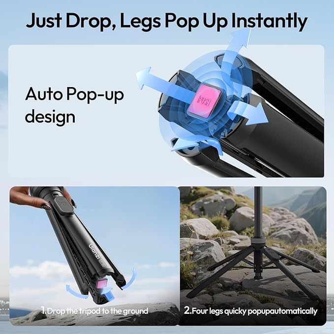ULANZI Magnetic Phone Tripod, MT85 Auto Open Tripod - Image 2