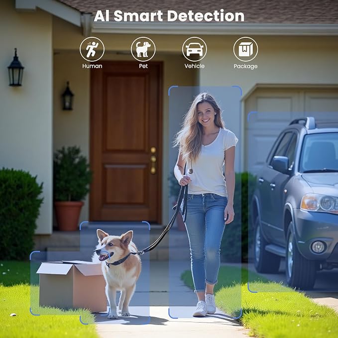 300° Pan Wireless Outdoor Security Camera, No Subscription Free 7-Day Cloud/SD - Image 4