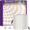 HitLights White LED Strip Lights 4000K 24V, 26.2ft Cuttable Tape Backed 3oz PCB, UL Listed, 1325 Lumen/m, CRI>95, IP20, Lighting for Living Room, Kitchen, Under Cabinets (Power Source Not Included)