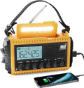 Raynic Emergency Radio, 5000mAh/18500mWh Weather Radio, Solar Hand Crank Radio by Raynic
