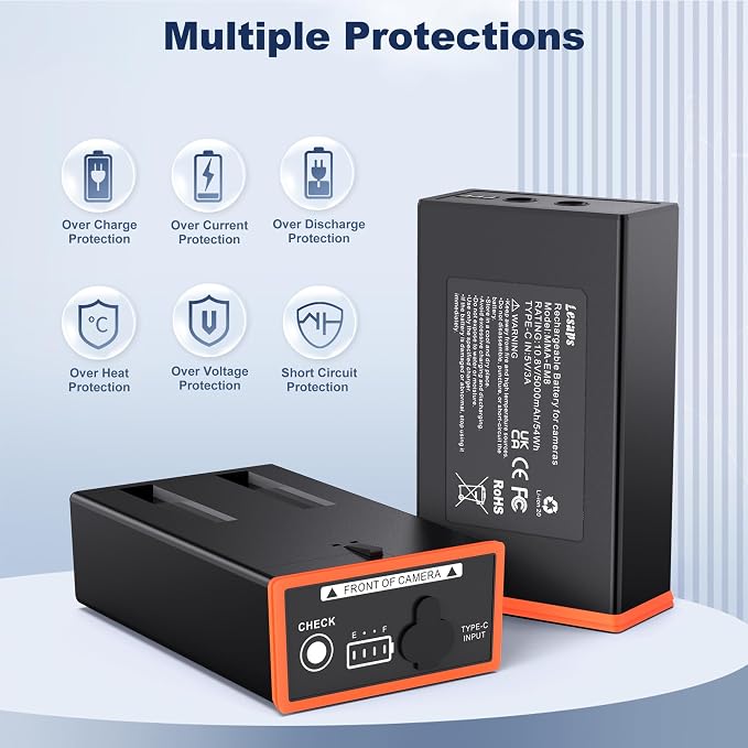 Lesaps 2-Pack 5000mAh Moultrie Power Mag Replacement Battery - Image 7