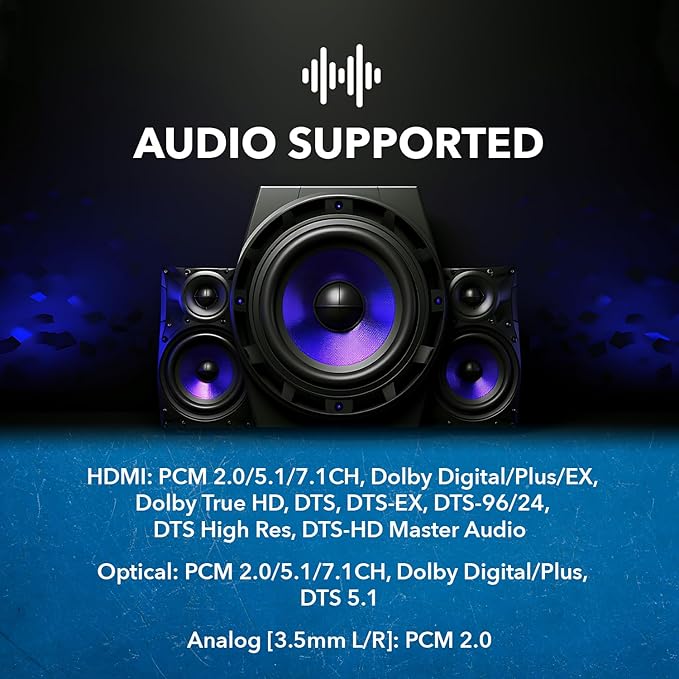 OREI 4K Multi HDMI Viewer Quad 4 in 2 Out, Matrix Switcher 4 Ports Seamless IR Remote Support 4K @ 60Hz 1080P for PS4/PC/DVD/Security Camera, HDMI Switch Optical Audio L/R Output - UHD-402MV