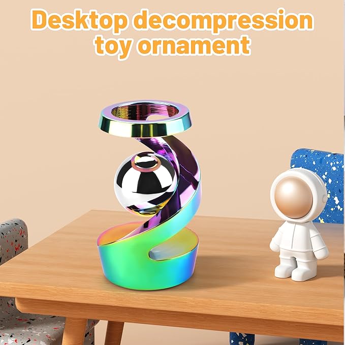 Fidget Toys Adult, Kinetic Spinning Desk Toy, Kinetic Optical Illusion Toys, Kinetic Desktop Fidget Spinner Toys, Cool Gadget Fidget Toys Relieve Stress Anxiety for Office for Adults