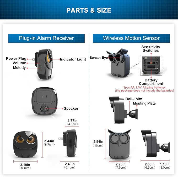 1/2 Mile Long Range Wireless Driveway Alarm Outdoor Weather Resistant Motion - Image 6