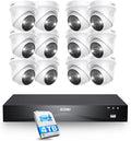 ZOSI 16CH 4K PoE Security Camera System, Person Vehicle Detection, 2 Way Audio by ZOSI