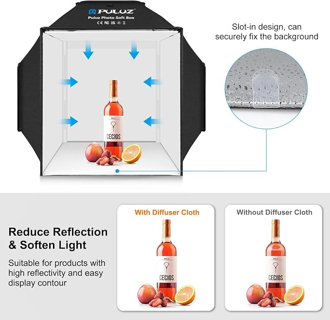 Light Box, PULUZ 16"x16" Studio Light Box - Image 6