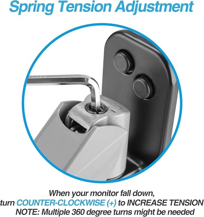 AVLT Single 32" Monitor Wall Mount - Fits One Flat/Curved Monitor, Full Motion Height Swivel Tilt Rotation Adjustable Arm - VESA/Cable Management