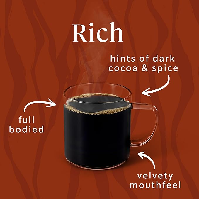 Starbucks Ground Coffee, Dark Roast Hot or Iced Coffee, Single-Origin Sumatra, Six 18 oz Bags