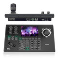 Tenveo NDI PTZ Camera Controller, 5'' LCD Screen Preview, 4D Joystick, PoE IP PTZ Controller Keyboard for Church Worship Live Streaming Broadcasts Events Video Production, NDI License Included