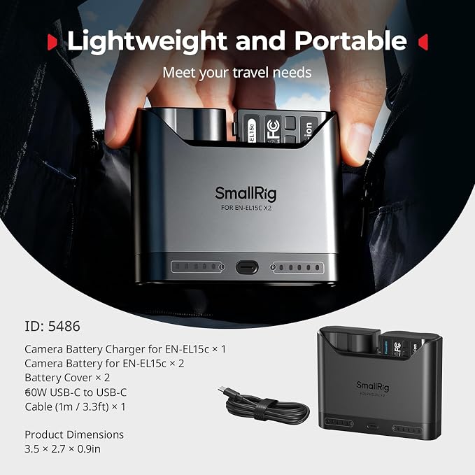 SMALLRIG EN-EL15c Camera Battery Set - Image 9