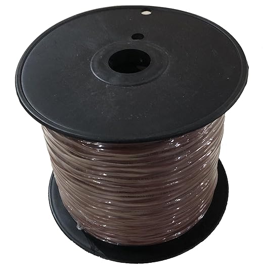 EASTWIRE 18/4 500ft Thermostat Wire, Solid Copper Wire, 18 Gauge Conductor, ETL Listed CL2 Power Limited Circuit Cable for Indoor/Outdoor Low Voltage Applications Use,Brown