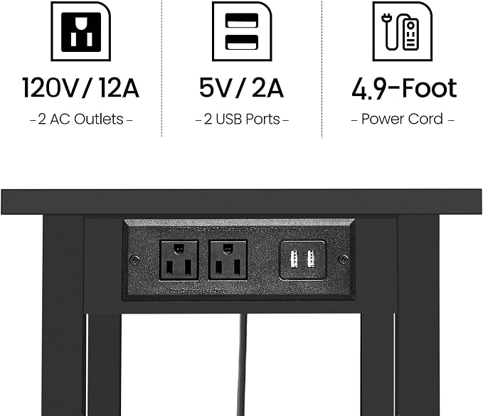 TUTOTAK 3 Tier Printer Stand, Rolling Printer Cart - Image 6