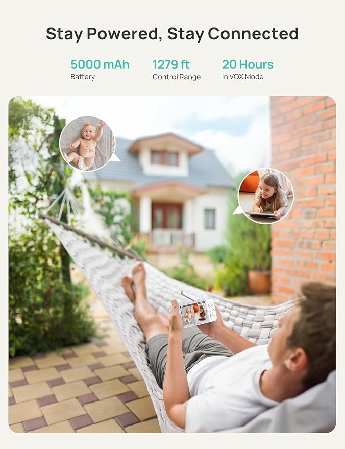 Dr.Care VistaView 5” Smart WiFi Baby Monitor - Image 9