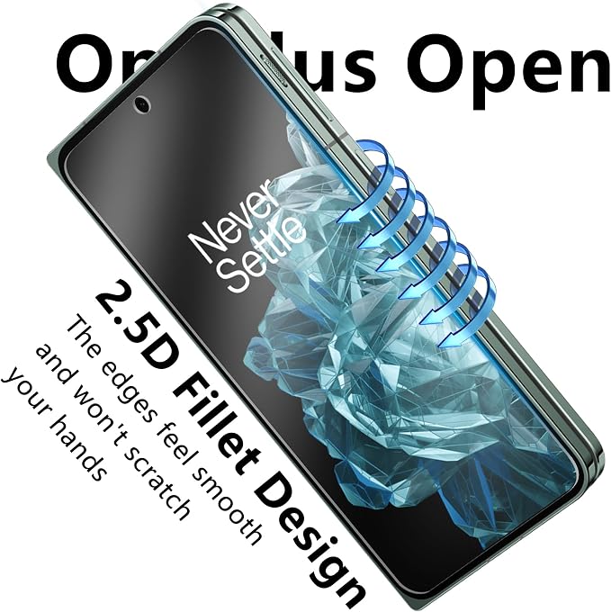 V-PORYADKU 2 Pack for OnePlus Open Screen Protector + 2 Pack Camera Lens - Image 4