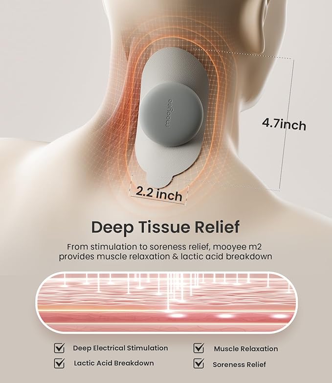 Wireless TENS Unit for Pain Relief, 18 Modes App Control Tens Machine & Deep Tissue Muscle Stimulator for Pain, Soreness & Muscle Relief – Ideal for Back, Neck, Shoulders, Arms & Legs