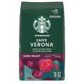 Starbucks Ground Coffee, Dark Roast Hot or Iced Coffee, Caffè Verona, 18 oz