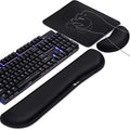 Gimars 3Pcs Memory Foam Keyboard Wrist Rest, Mouse Pad Wrist Support for Easy Typing Pain Relief, Ergonomic, Comfortable Keyboard Mouse Pad Set for Computer, Laptop, Home & Office